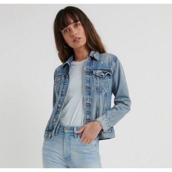 LUCKY BRAND light blue Denim long sleeve Jacket S/P - Picture 8 of 8